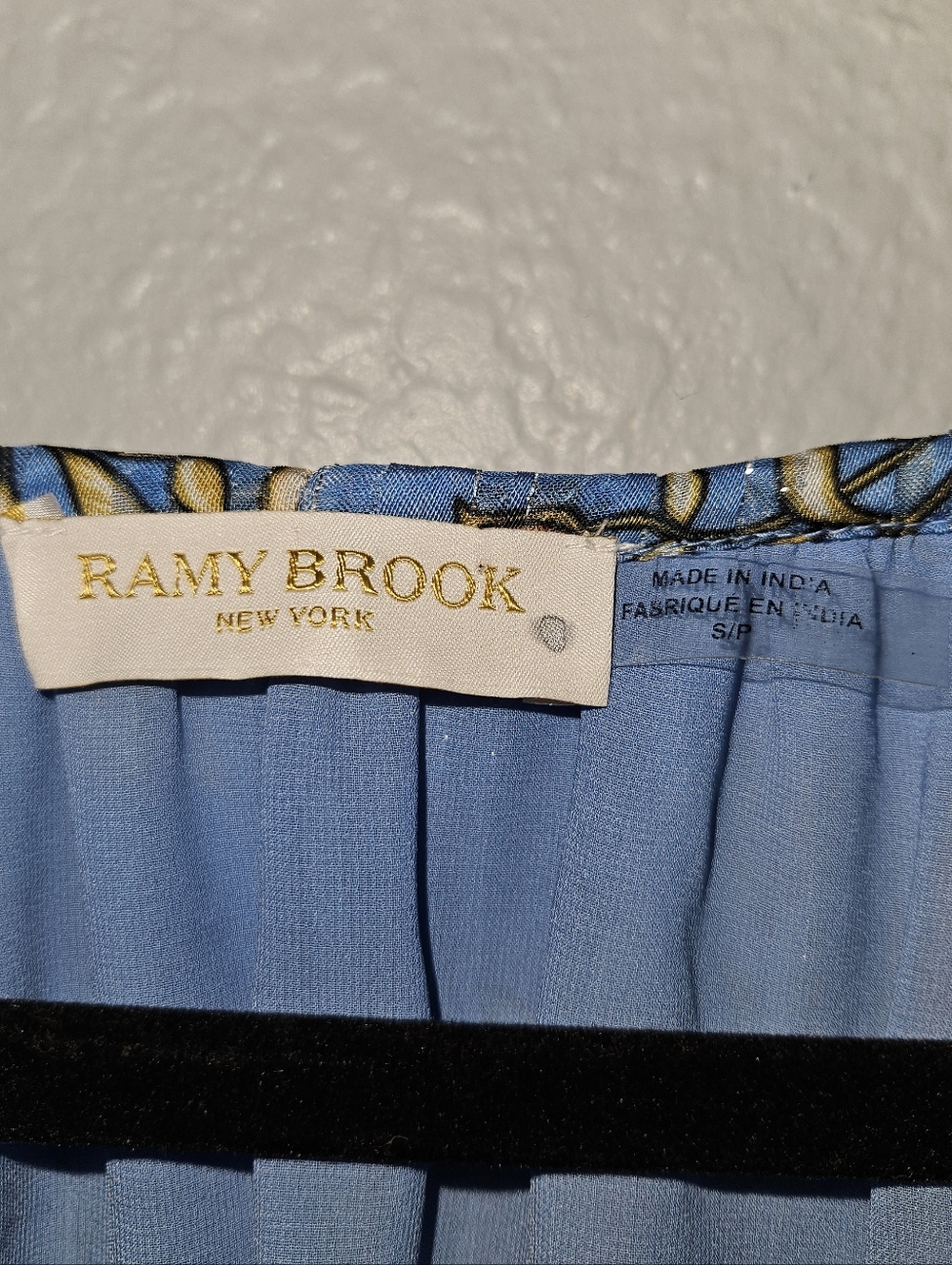 Ramy Brook Printed Sue Top Small Blue - Picture 5 of 10